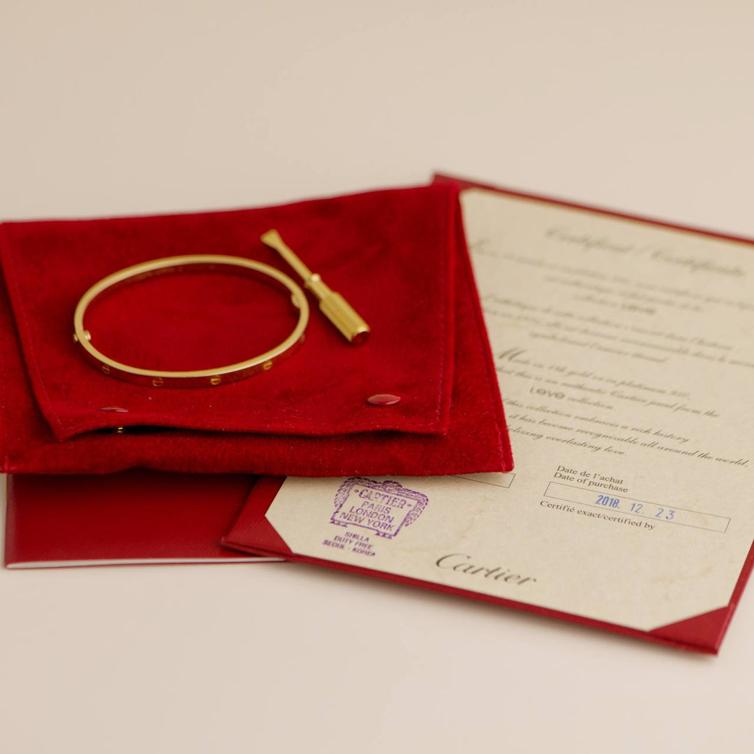 Cartier Love 18k Yellow Gold Small Model Bracelet