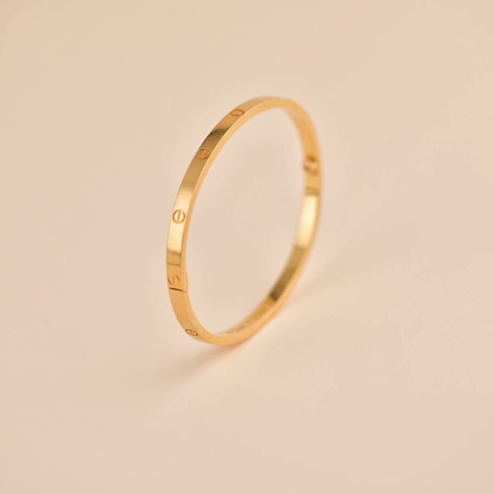 Cartier Love 18k Yellow Gold Small Model Bracelet Size 17