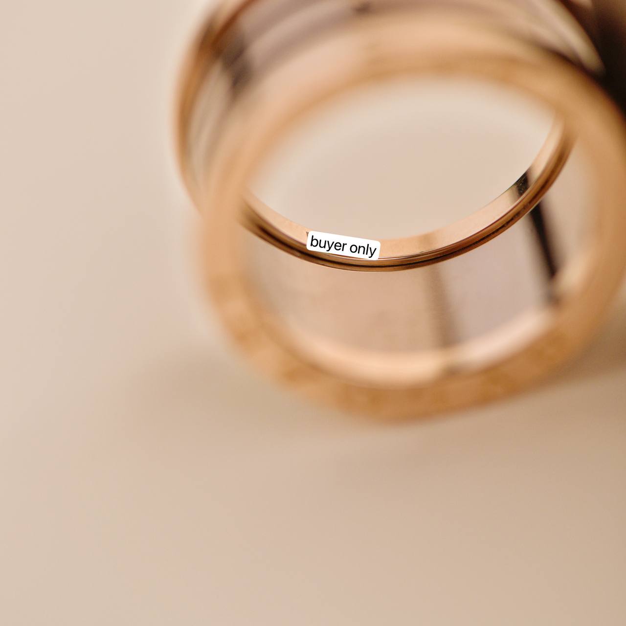 Bvlgari B.Zero1 18k Rose Gold Brown Ceramic Ring Size 52