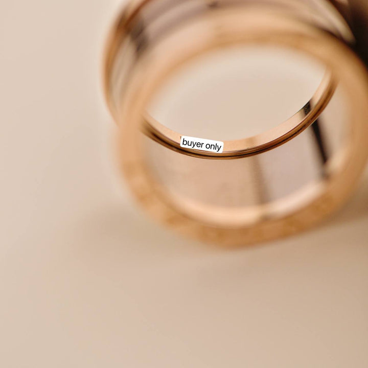 Second Hand Bvlgari B.Zero1 18k Rose Gold Brown Ceramic Ring 