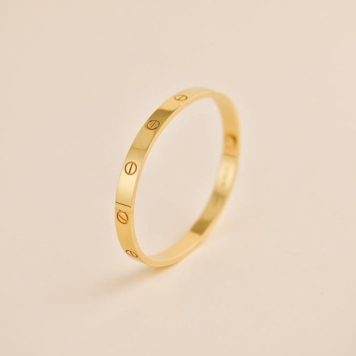 Cartier Love 18K Yellow Gold Bracelet Size 19