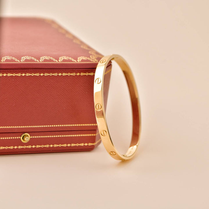 Second Hand Cartier Love Bracelet 18K Yellow Gold Size 20