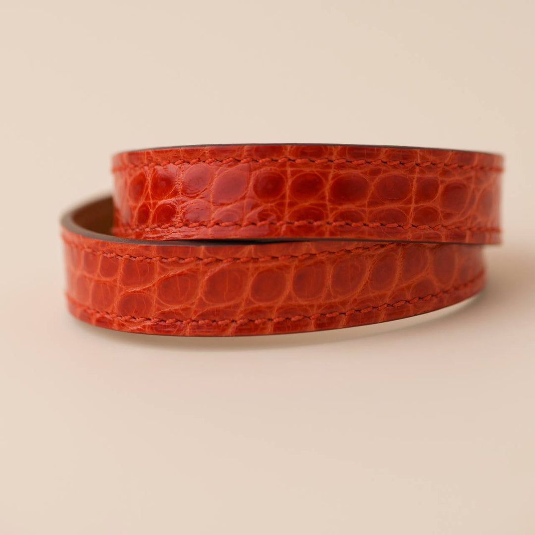 Second Hand Hermès Mini Kelly Double Tour Leather Bracelet