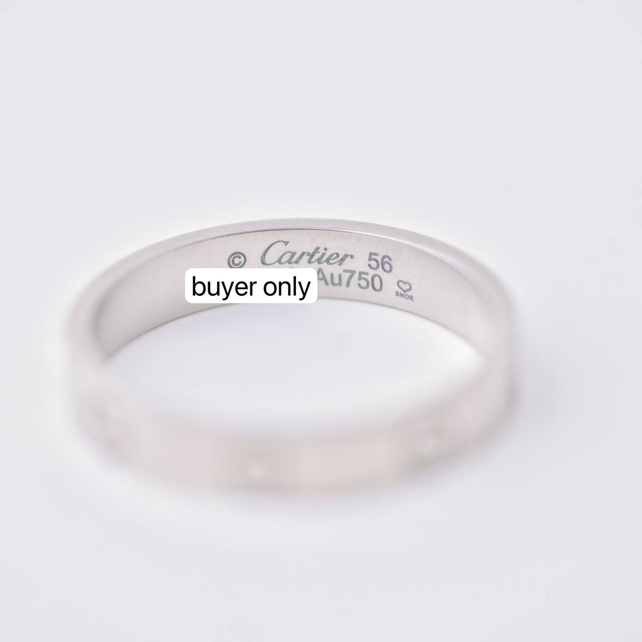 Cartier Love Ring 18K White Gold Small Model Size 56 – Dandelion