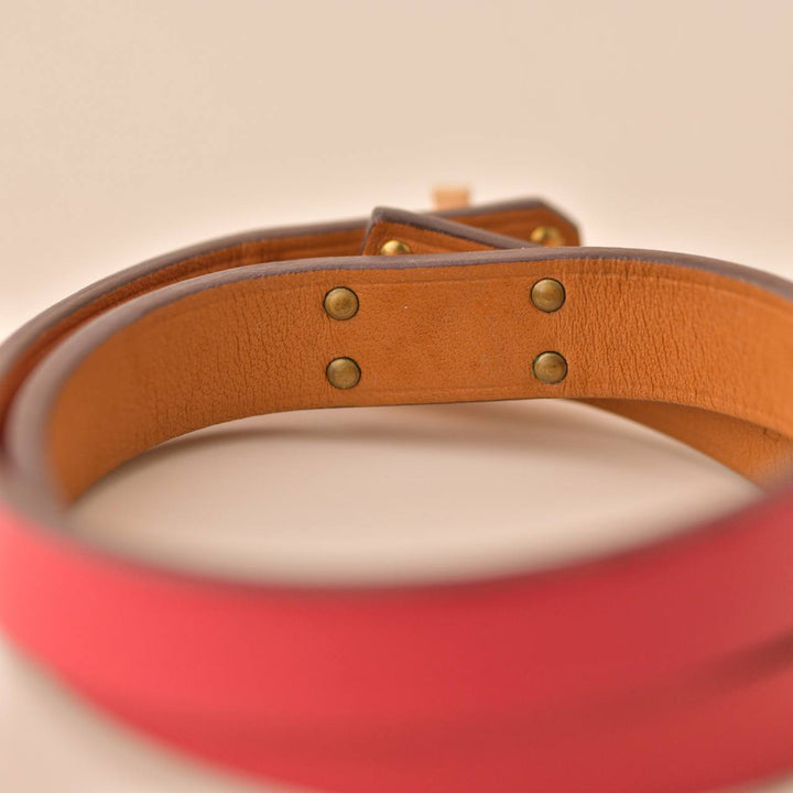 Hermès Mini Kelly Double Tour Rose Extrême Leather Bracelet T2