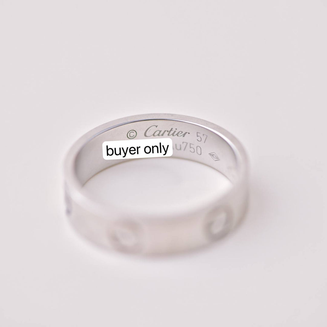 Preowned Cartier Love 18K White Gold Ring 