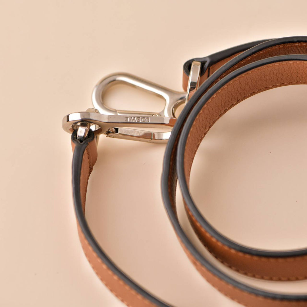 Loewe Small Puzzle Caramel Leather Shoulder Crossbody Bag