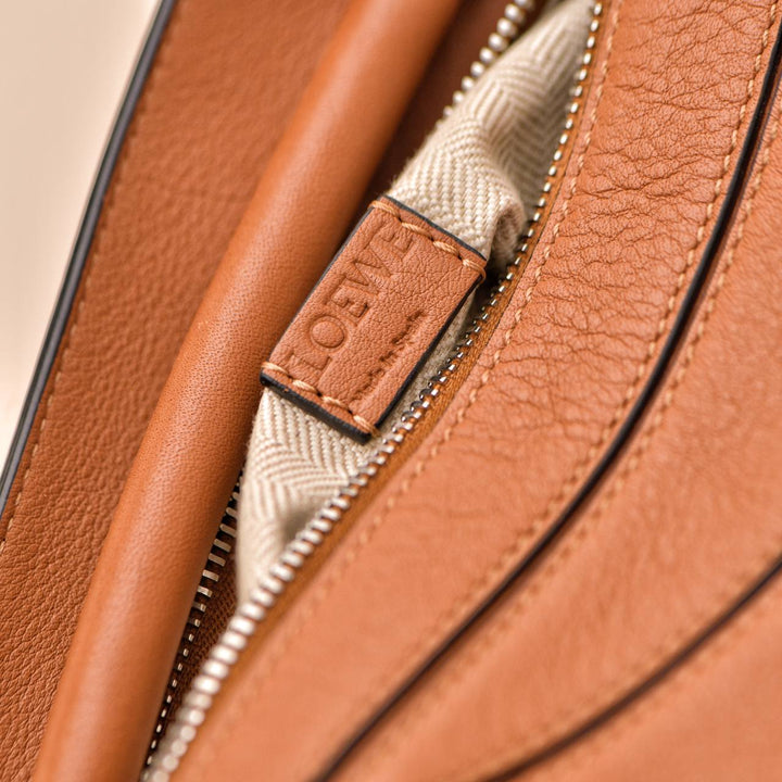 Loewe Mini Puzzle Tan Leather Shoulder Crossbody Bag