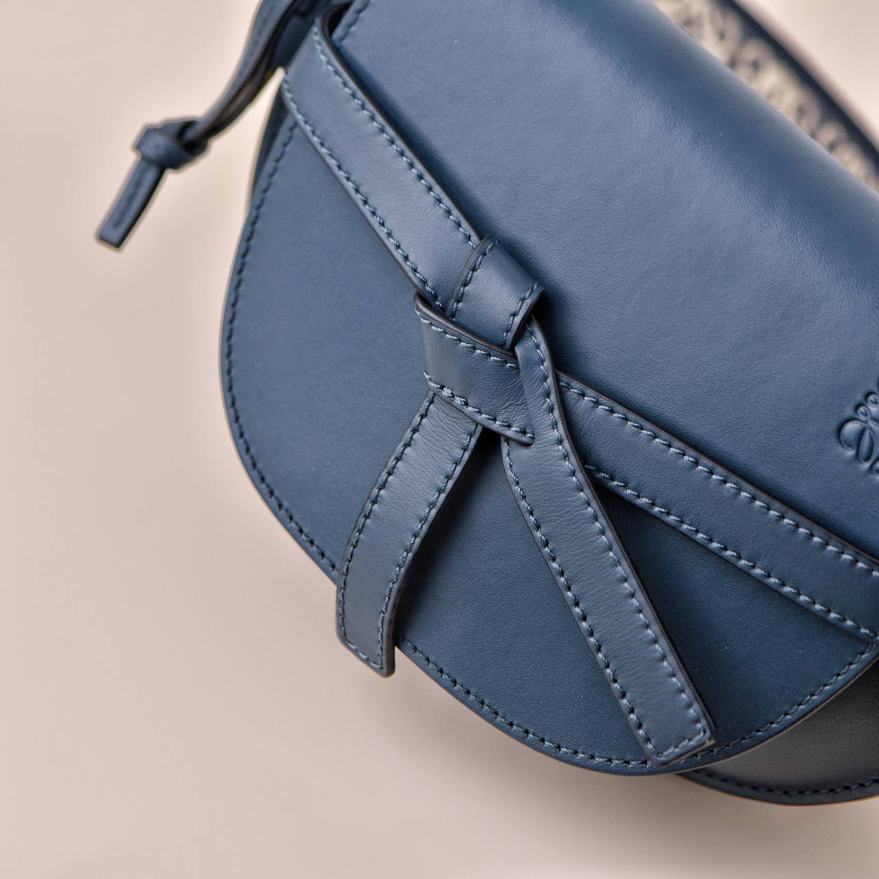 Loewe Mini Gate Blue Leather Saddle Crossbody Bag – Dandelion Antiques