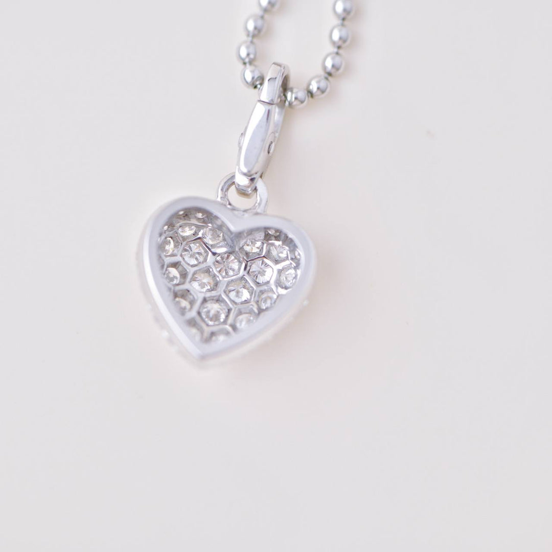 Preowned Cartier White Gold Diamond Heart Pendant