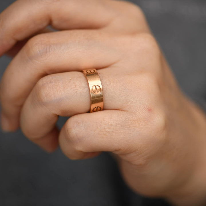 Cartier Love 18K Rose Gold Ring Size 52