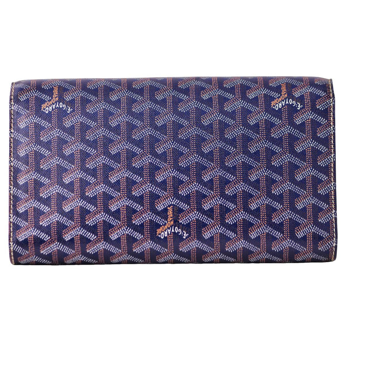 Second Hand Goyard Monte-Carlo PM Clutch Navy Blue