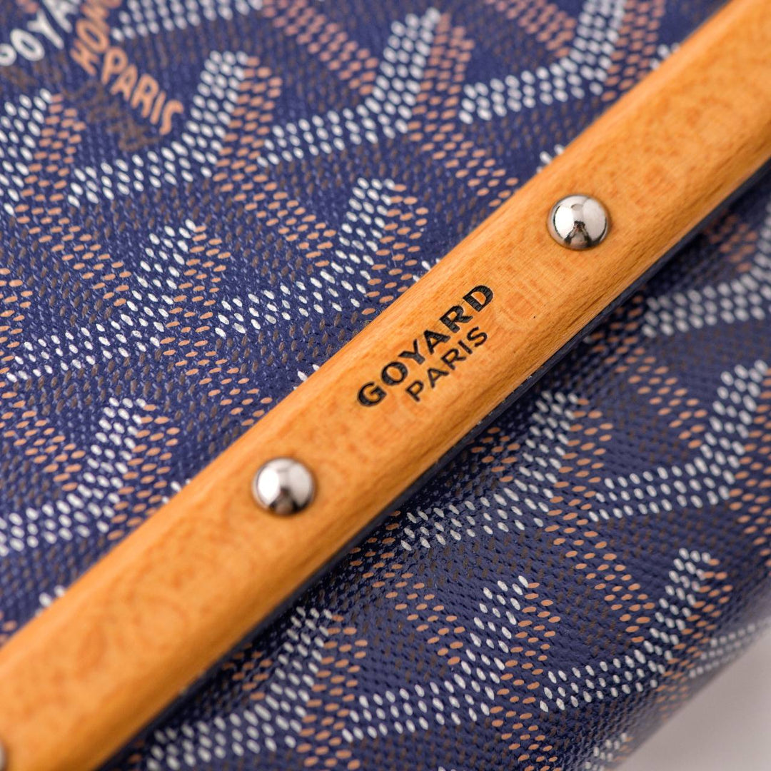 Preowned Goyard Monte-Carlo PM Clutch Navy Blue Bag