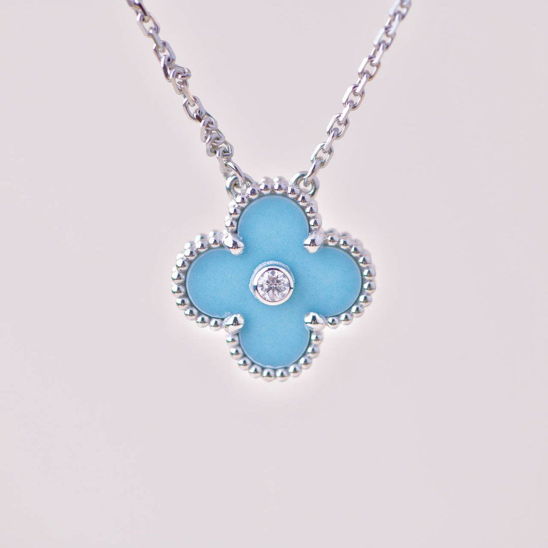 Van Cleef Arpels Vintage Alhambra Diamond Celadon Sèvres