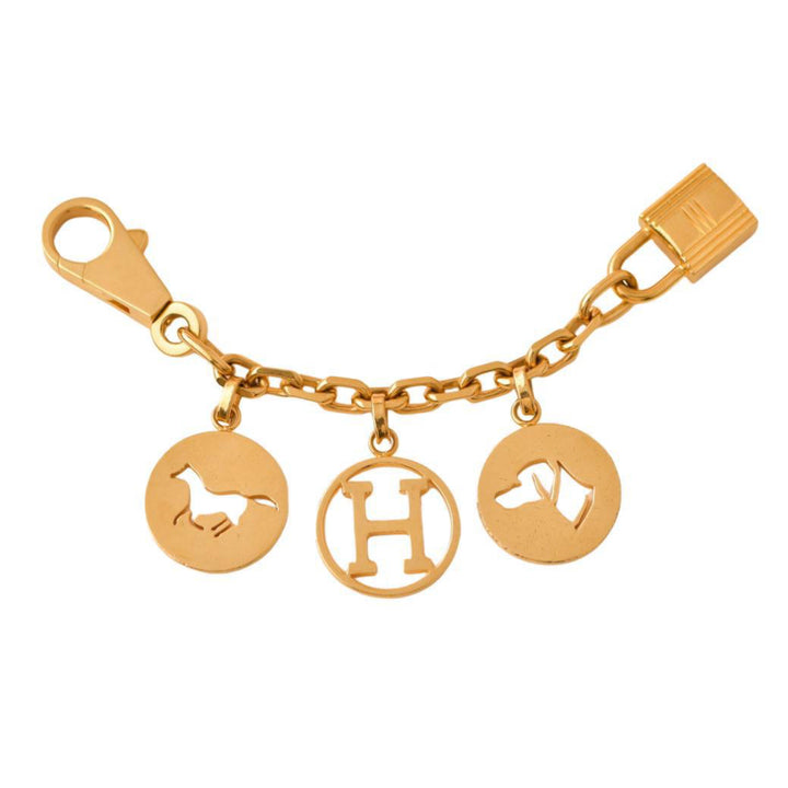Preloved Hermès Breloque Olga Gold Bag Charm Amulette
