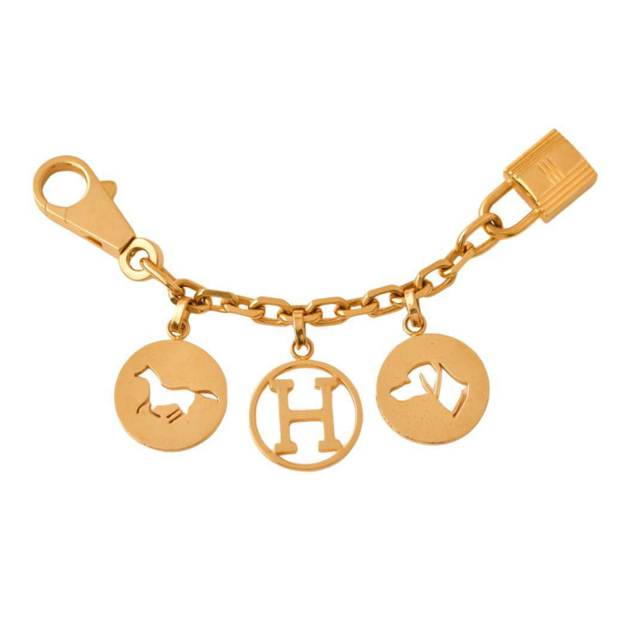 Preloved Hermès Breloque Olga Gold Bag Charm Amulette