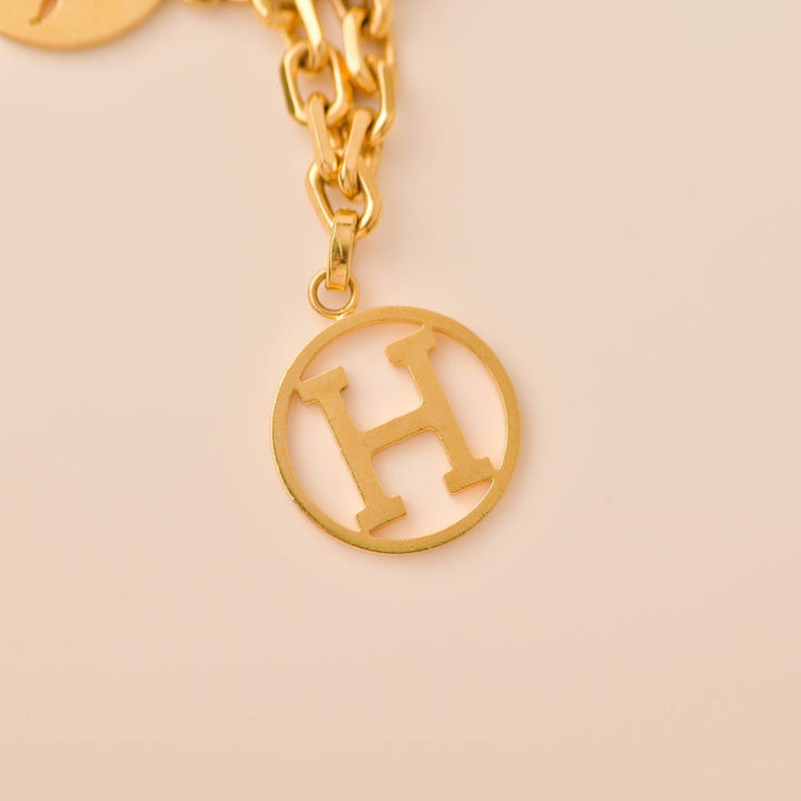 Second Hand Hermès Breloque Olga Gold Bag Charm Amulette