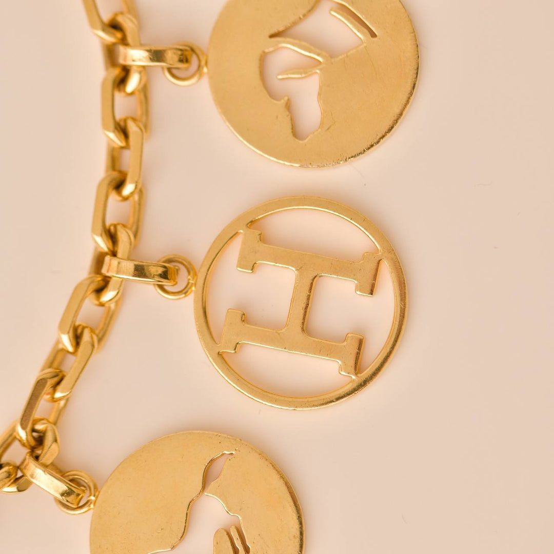 Preloved Hermès Breloque Olga Gold Bag Charm