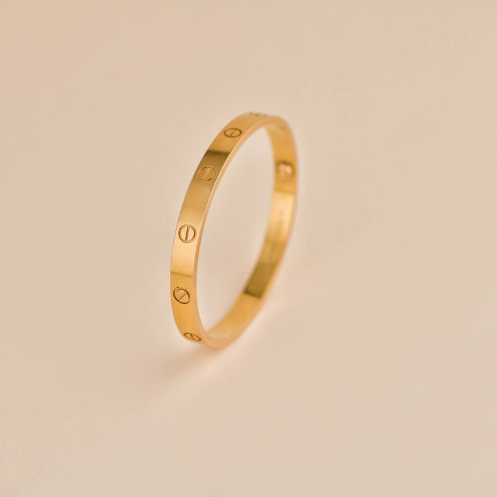 Second Hand Cartier Love Bracelet 18K Rose Gold Size 19