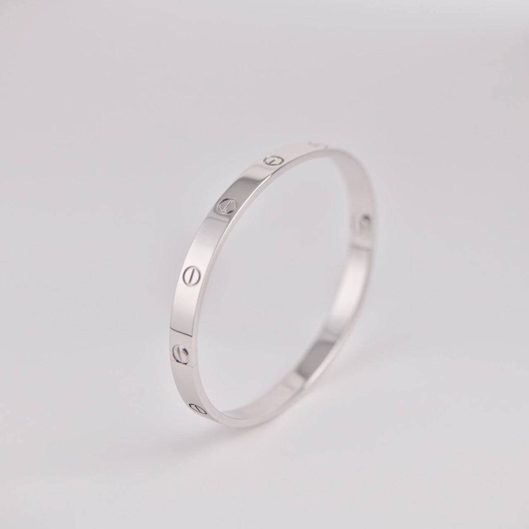 Second Hand Cartier Love Bracelet 18K White Gold Size 20