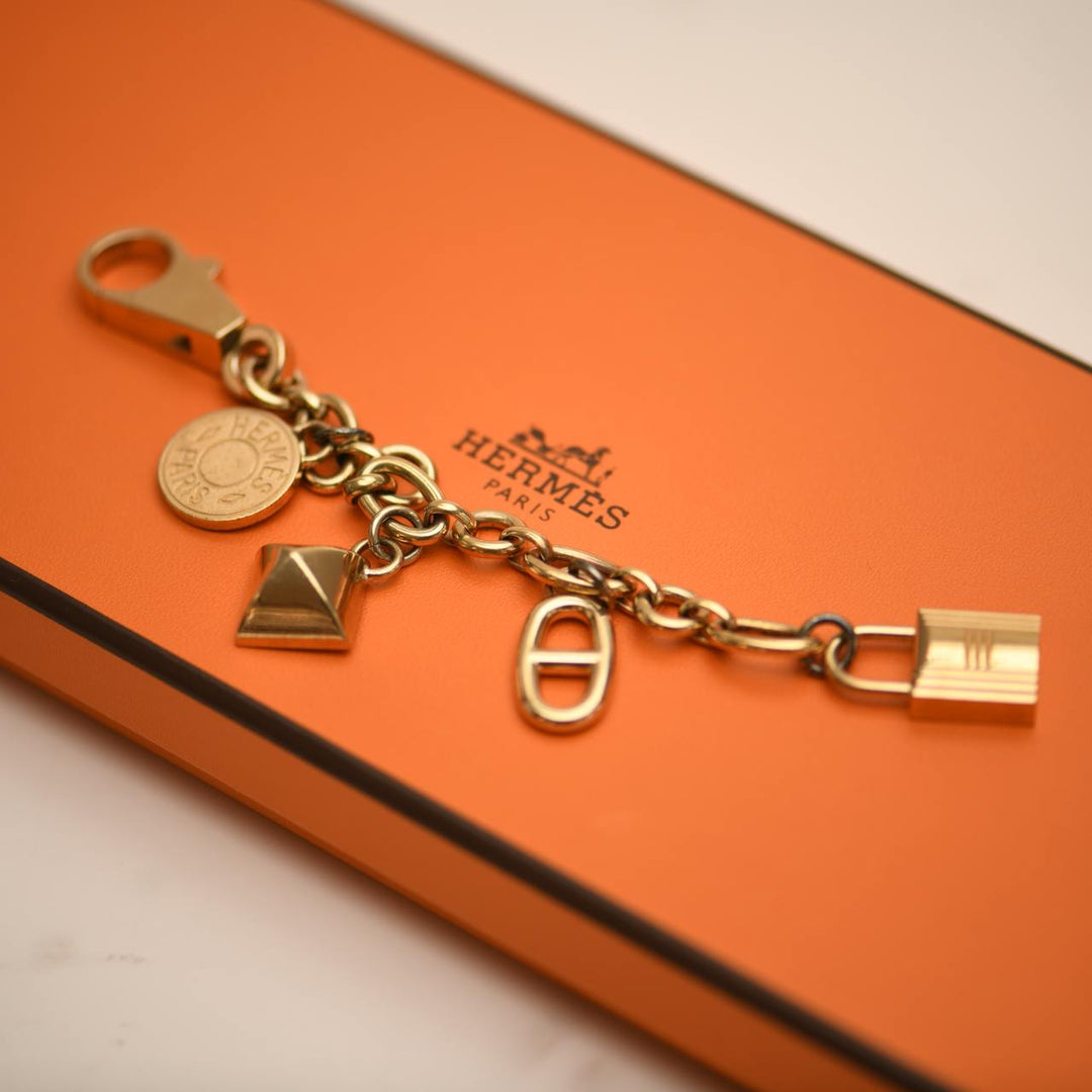 Hermès Permabrass Olga Gold Bag Charm