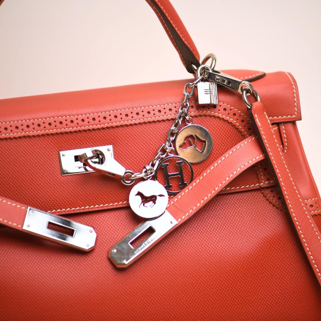 Hermès Breloque Olga Silver Bag Charm Amulette