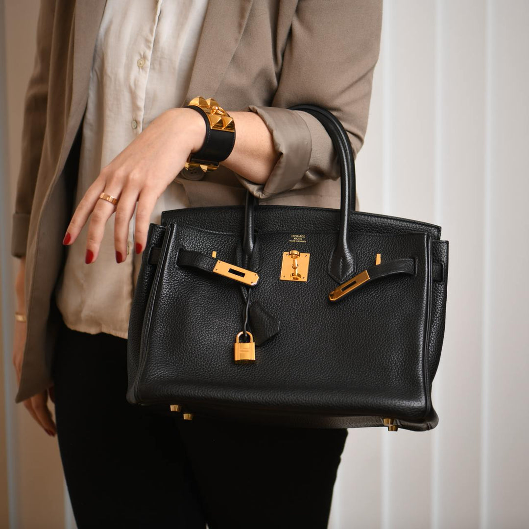 Hermès Birkin 30 Black Togo Leather with Gold Hardware Handbag