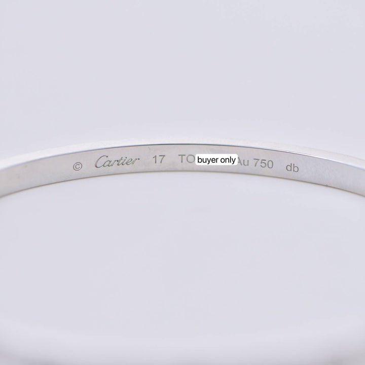 Cartier Love 18K White Gold Small Model Size 17
