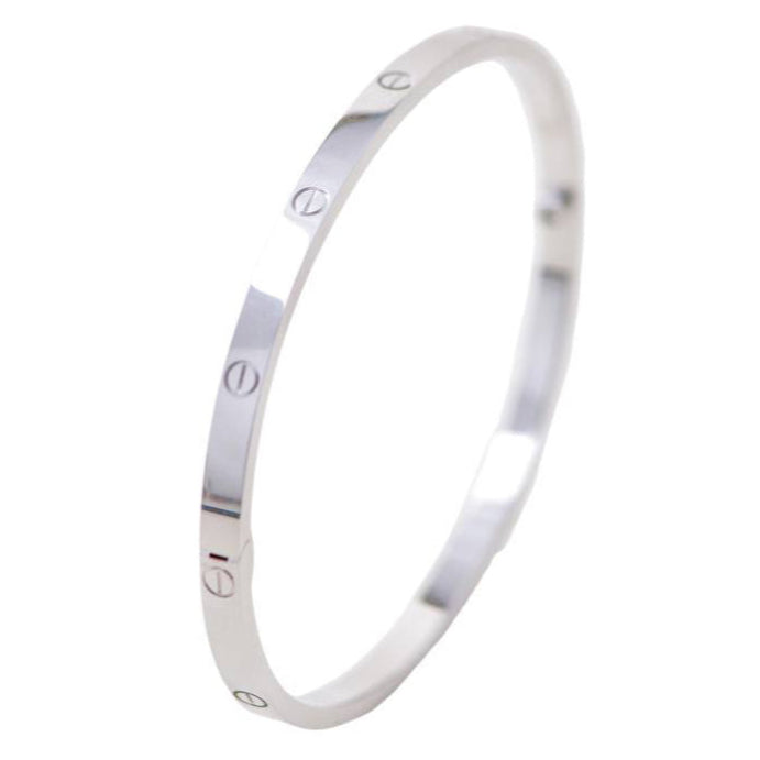 Cartier Love 18K White Gold Small Model Size 17