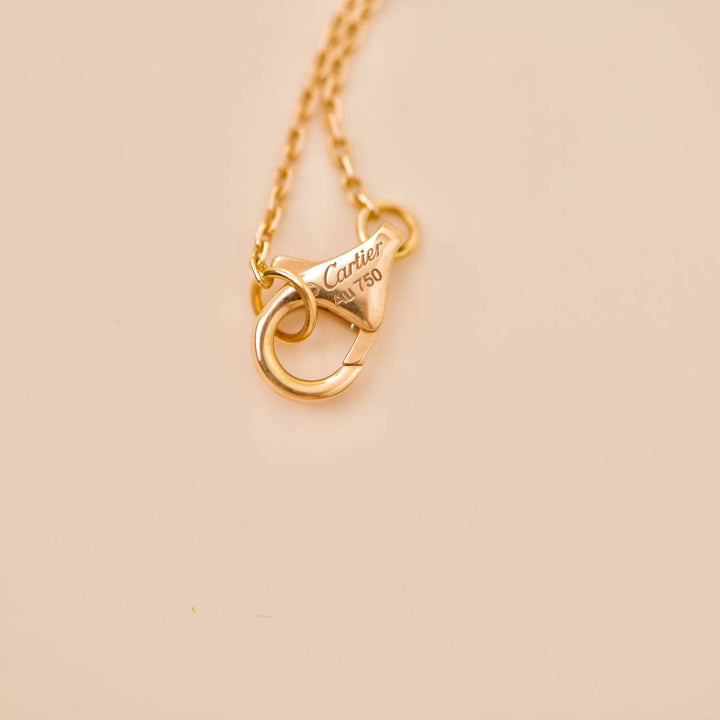 Preloved Cartier Caresse d'Orchidées par Cartier Pink Sapphire 18K Rose Gold Pendant 