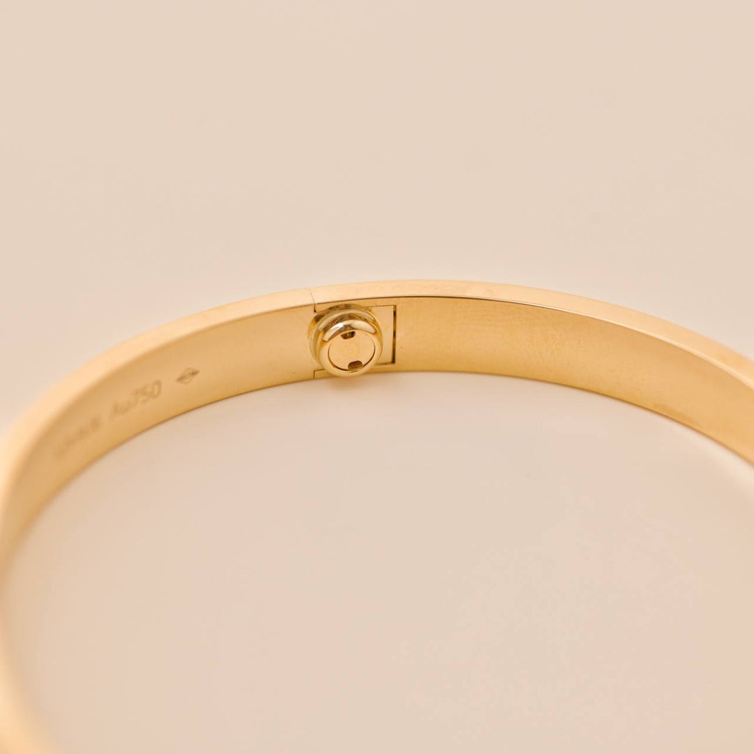 Cartier Love 18K Yellow Gold Bracelet Size 20