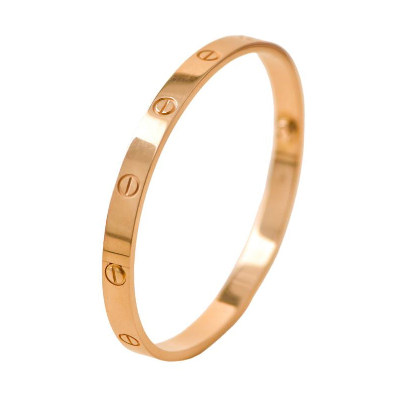 Preloved Cartier Love 18K Rose Gold Bracelet Size 20
