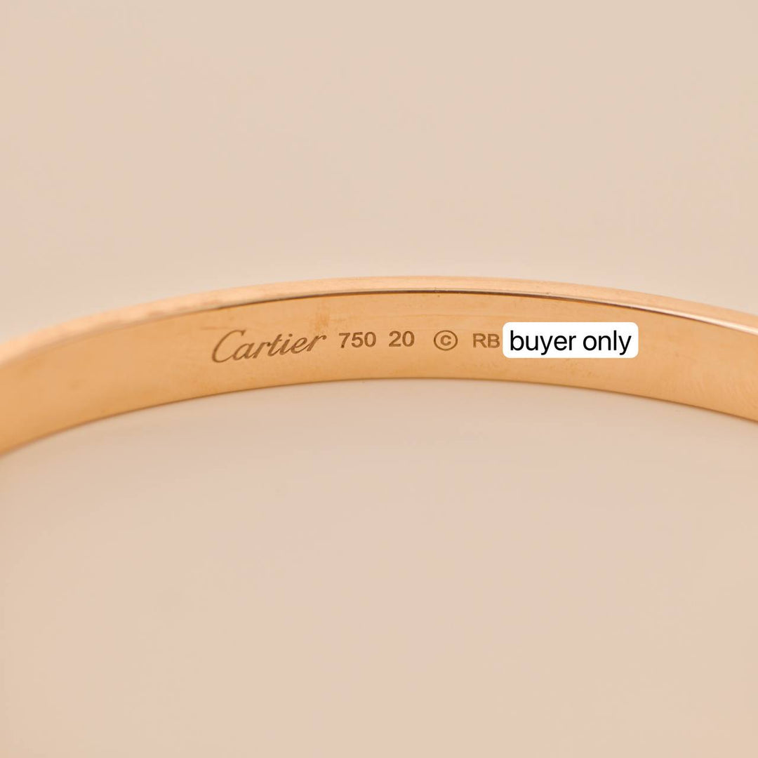 Second Hand Cartier Love 18K Rose Gold Bracelet 