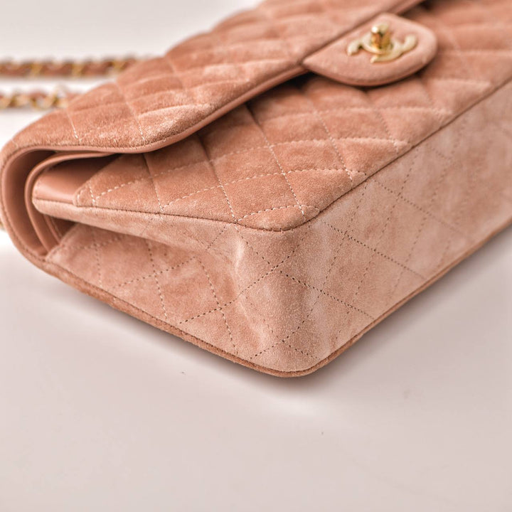 Second Hand Chanel CF Classic Flap Bag Suede