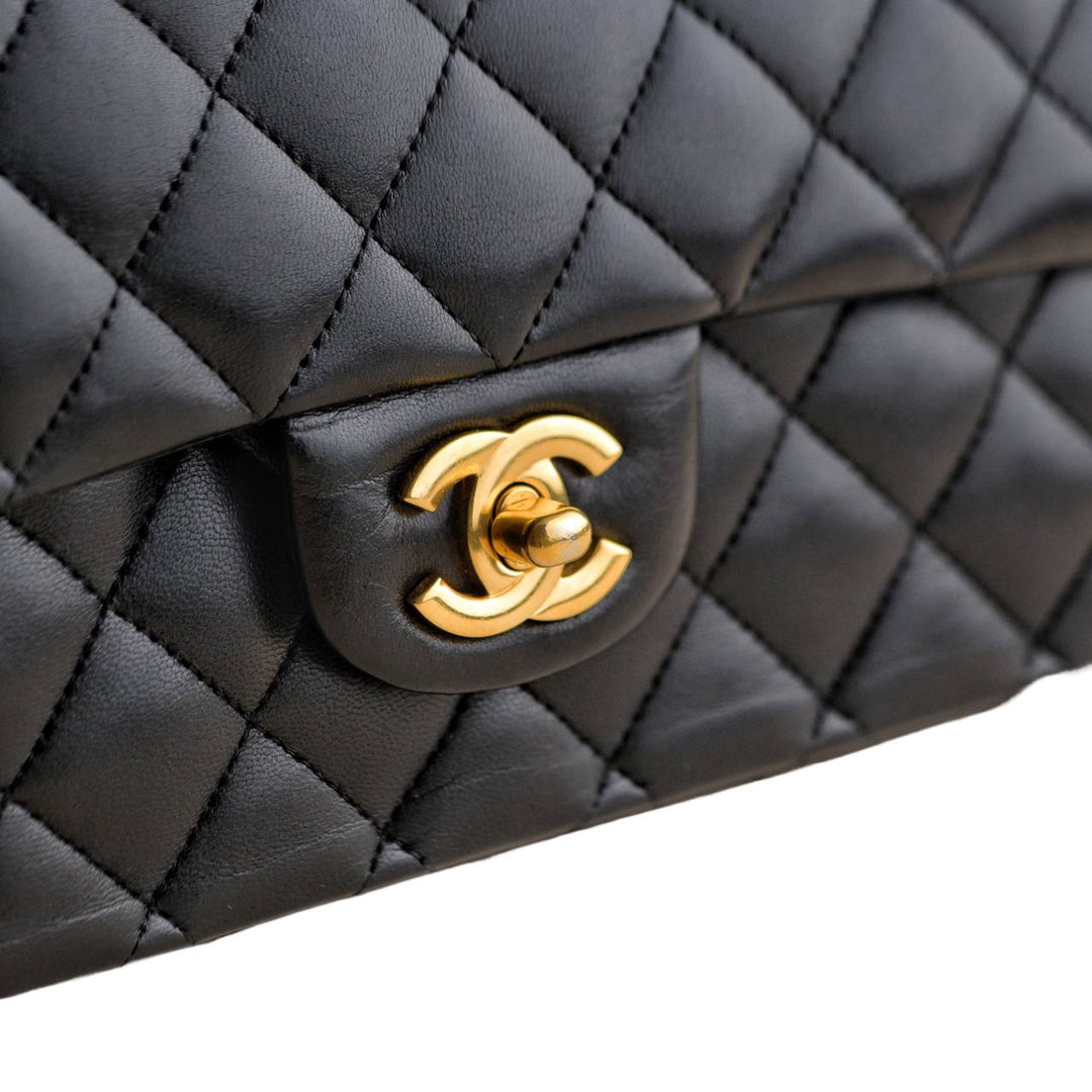 Used Chanel Lambskin Quilted Medium Classic Double Flap Bag