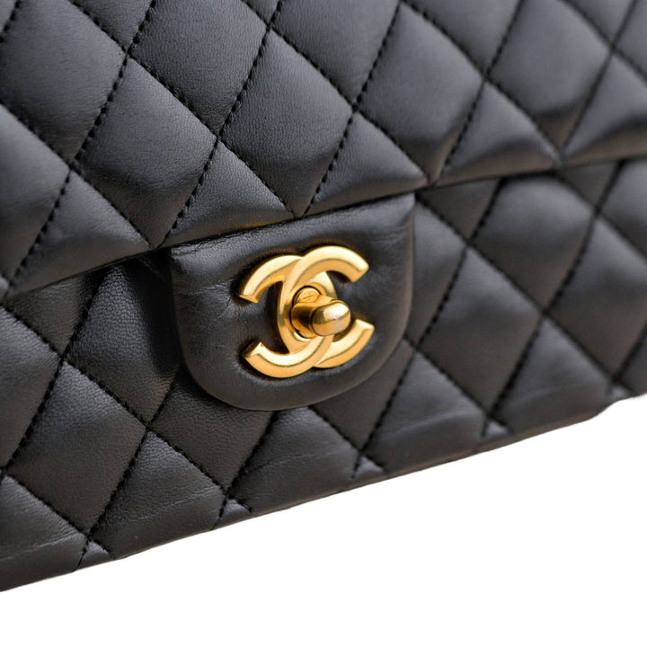 Used Chanel Lambskin Quilted Medium Classic Double Flap Bag