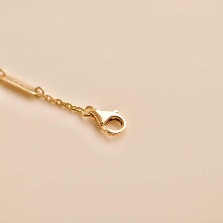 Preloved VCA Vintage Alhambra Yellow Gold Diamond Paved Pendant