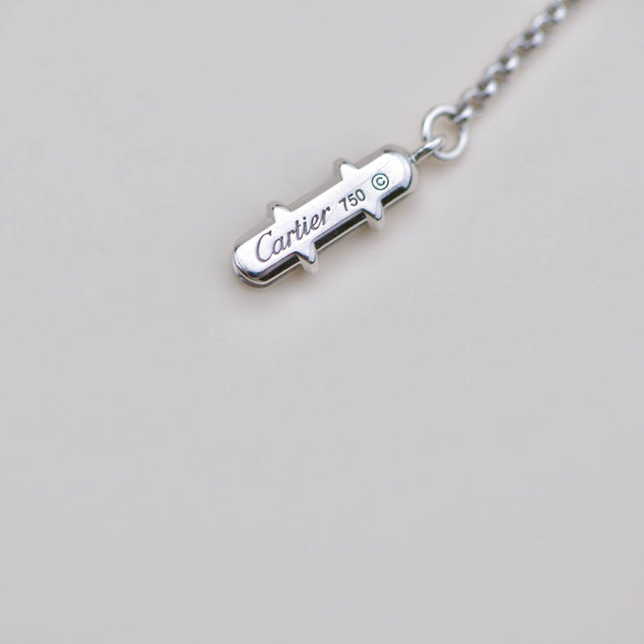 Preowned Cartier Caresse D'Orchidees Par Cartier Diamond Black Onyx Necklace