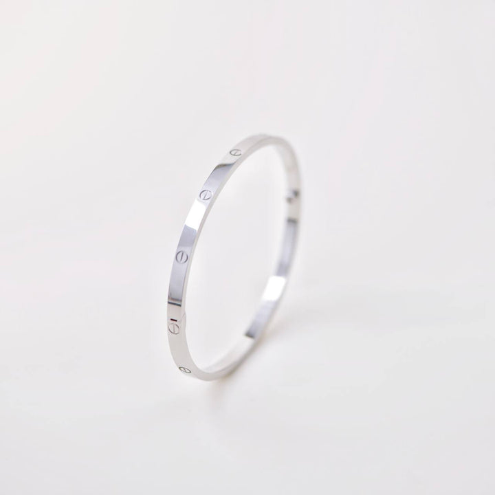 Second Hand Cartier Love 18K White Gold Bracelet Small Model Size 16