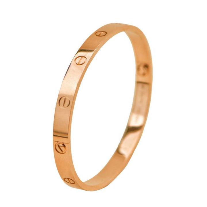 Preloved Cartier Love 18K Rose Gold Bracelet Size 19 