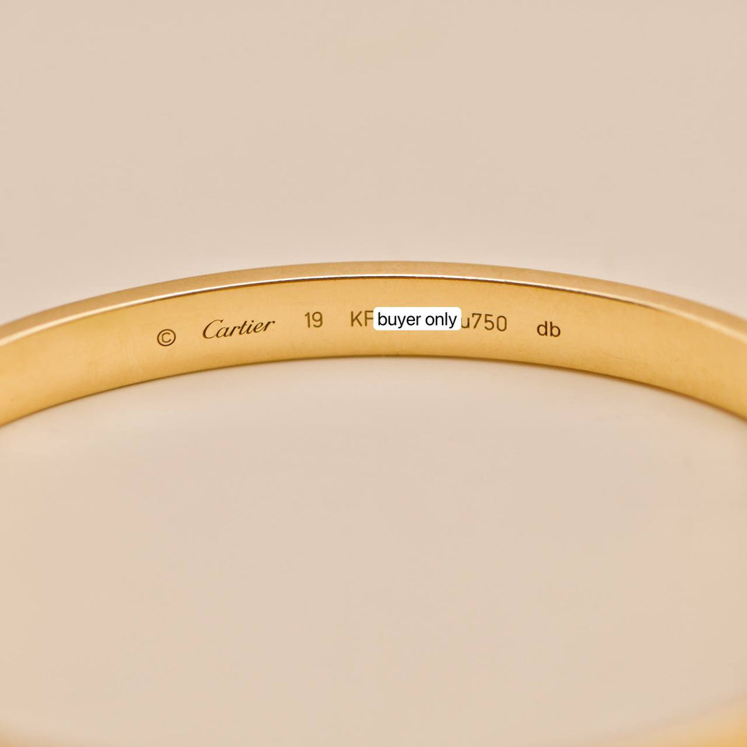 Preowned Cartier Love 18K Yellow Gold Bracelet 
