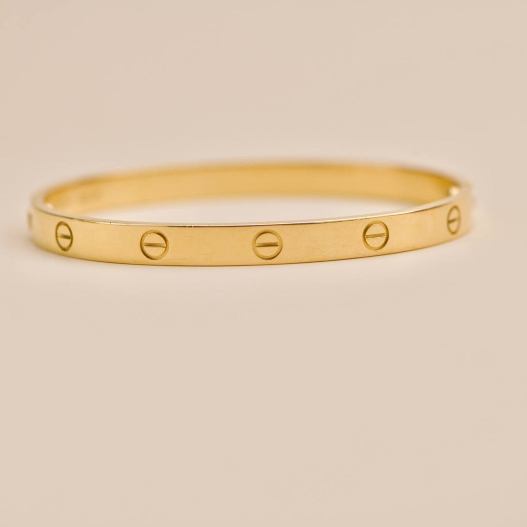 Preloved Cartier Love 18K Yellow Gold Bracelet 