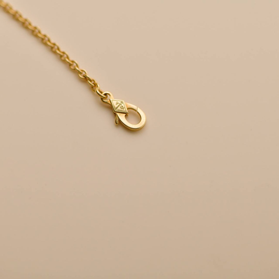 Preloved VCA Pure Alhambra Black Onyx 18K Yellow Gold Pendant Necklace
