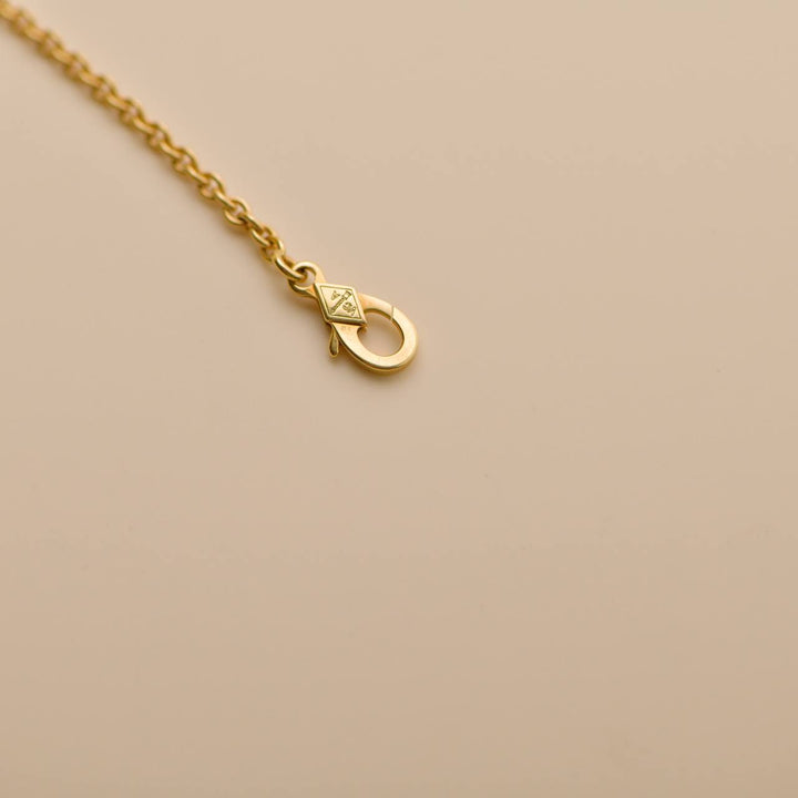 Preloved VCA Pure Alhambra Black Onyx 18K Yellow Gold Pendant Necklace