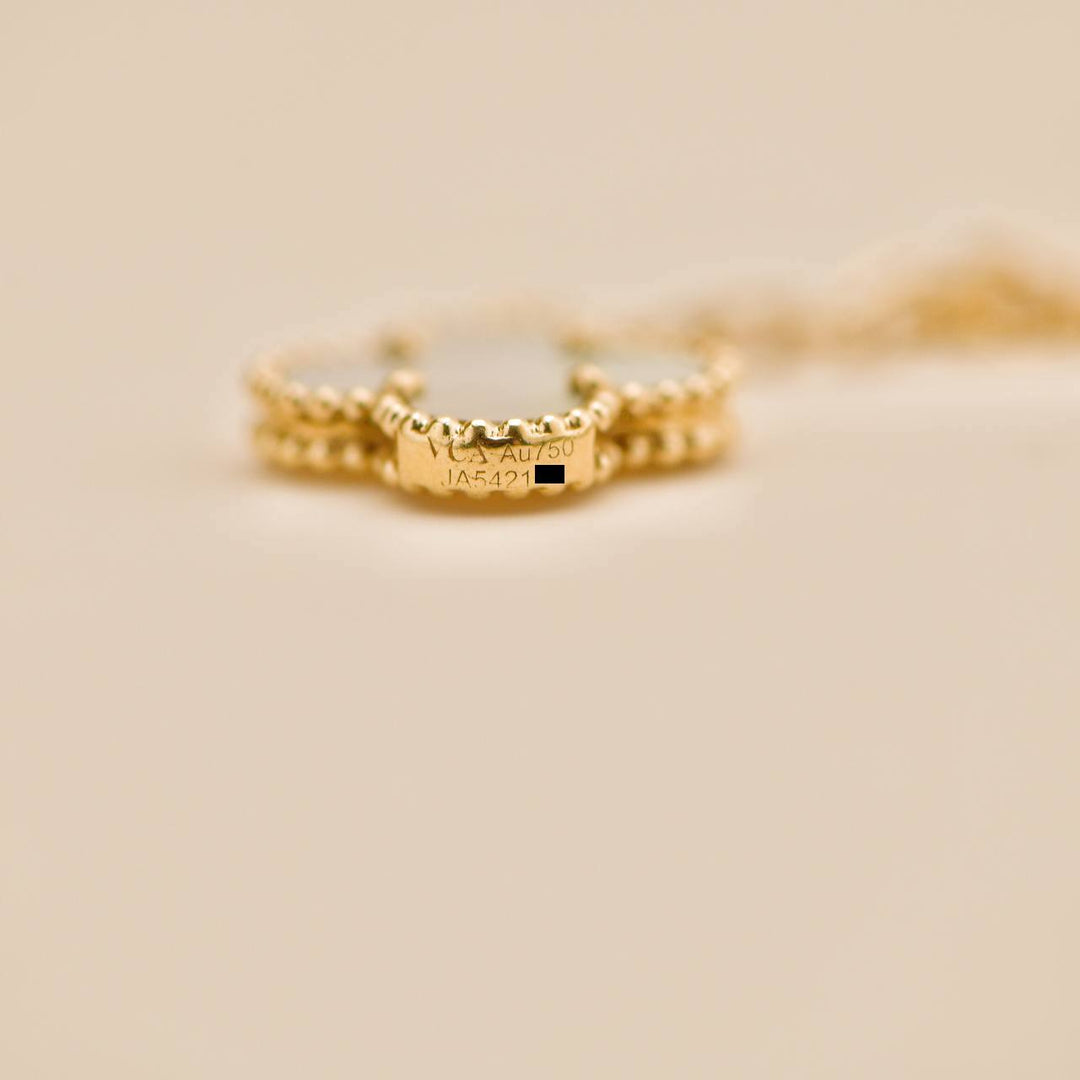 Van Cleef & Arpels Lucky Alhambra 4 Motifs 18K Yellow Gold Bracelet