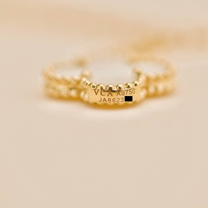 Van Cleef & Arpels Lucky Alhambra 4 Motifs 18K Yellow Gold Bracelet