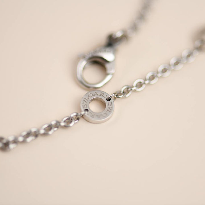 Second Hand Bvlgari Parentesi Diamond 18k Gold Necklace
