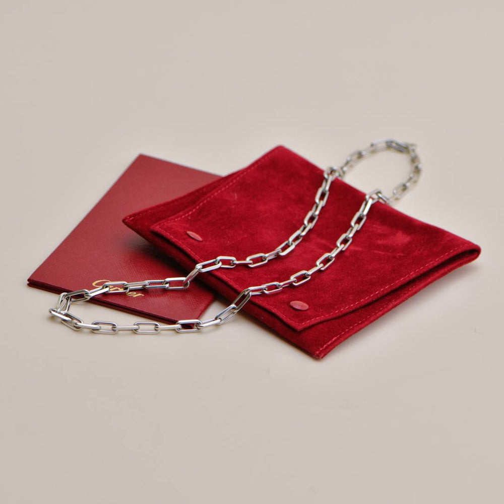 Preowned Cartier Santos de Cartier 18K White Gold Necklace