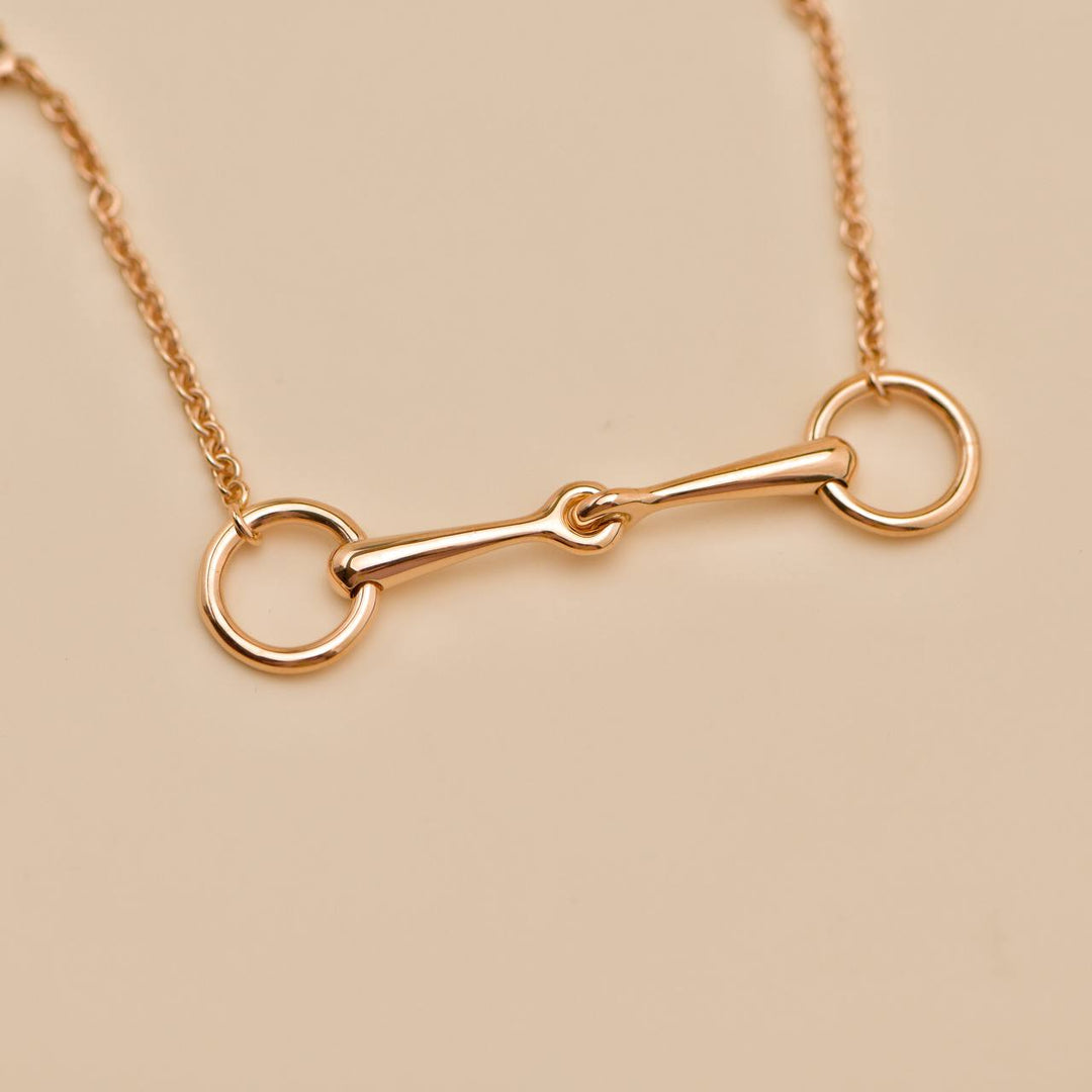 Preowned Hermès Filet d'Or bracelet 18K Rose Gold Diamond, very small model
