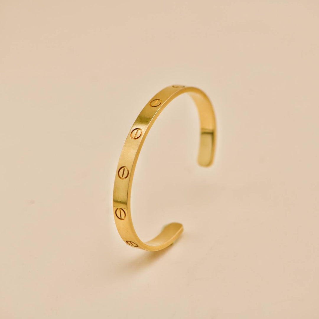 Preloved Cartier Love 18K Yellow Gold Cuff 